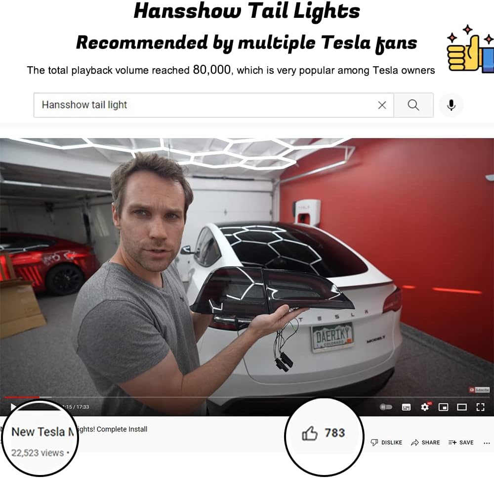 LED Tail Light for Tesla Model 3/Y 2017-2022 Y5603