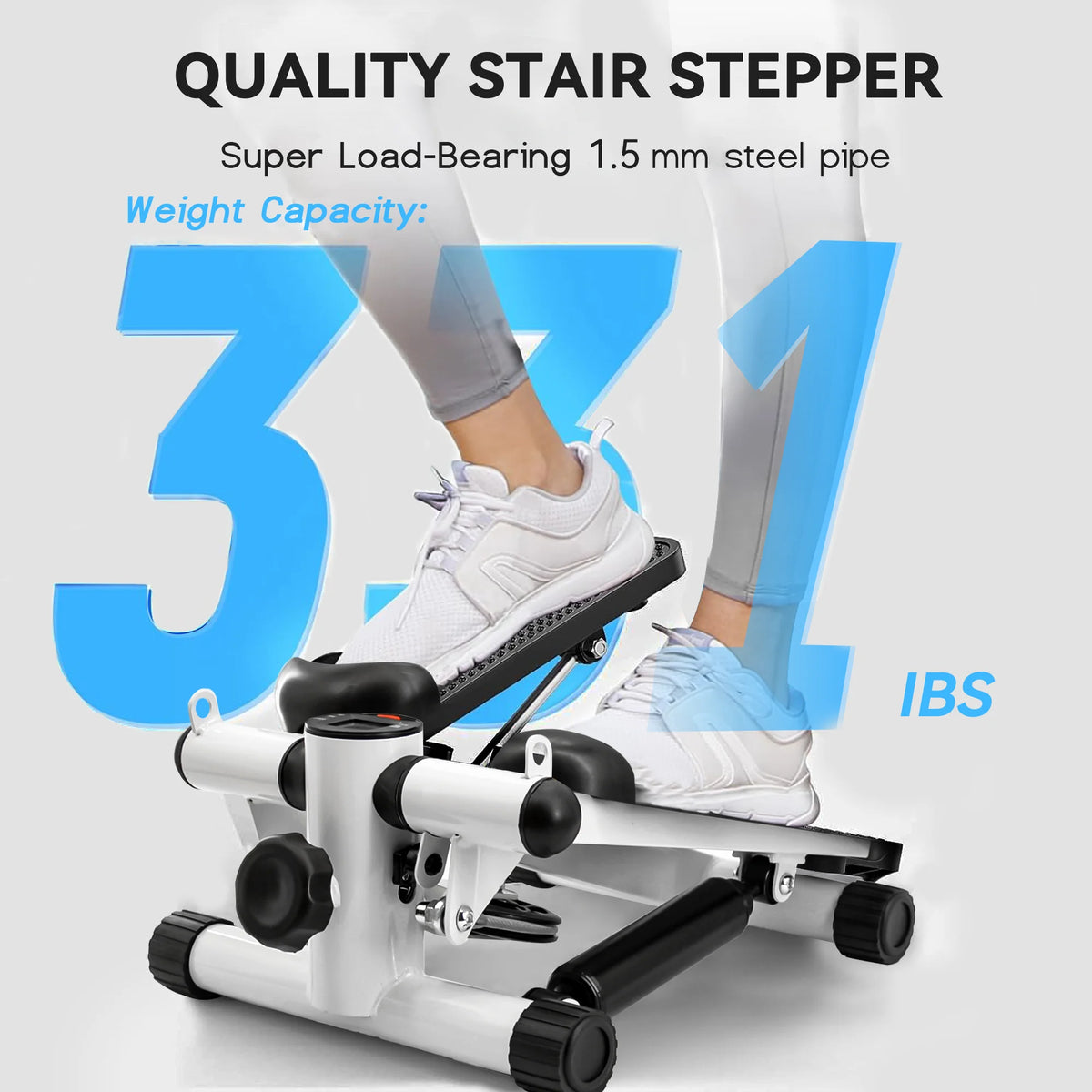Black Steppers for Exercise with Resistance Bands E574