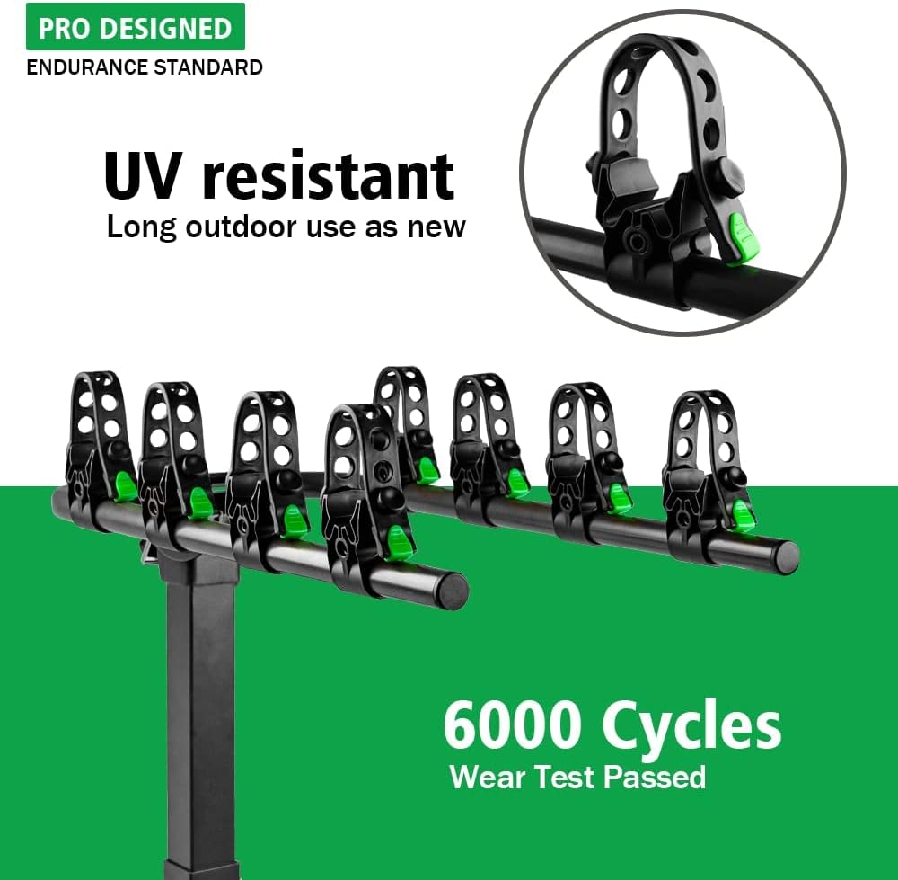 4 Bike Hitch Rack with 2-Inch Receiver Double Foldable Rack U492