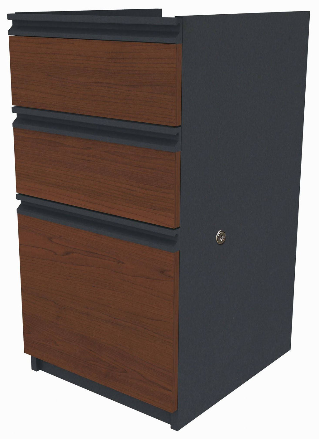 Bordeaux Graphite Pedestal Desk I12699