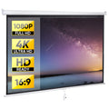 80" Diagonal 16:9 Projector Screen I954