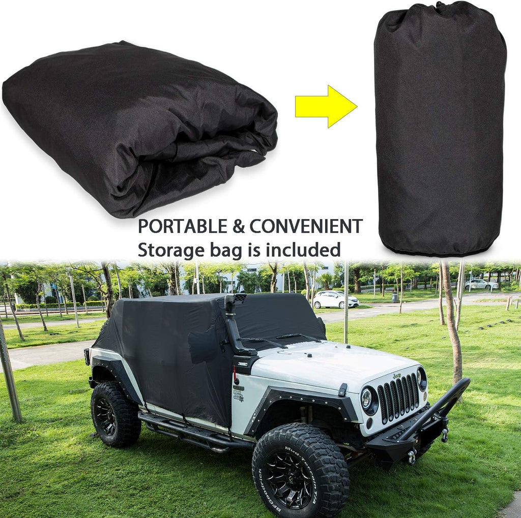Black Oxford Car Cover F8323