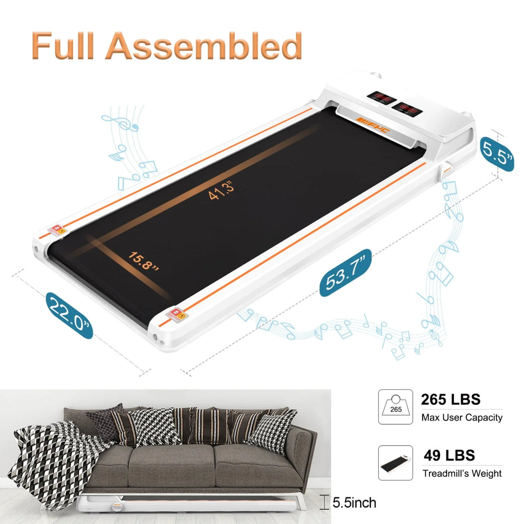 2.5HP Slim Electric Treadmill with LED Display J175