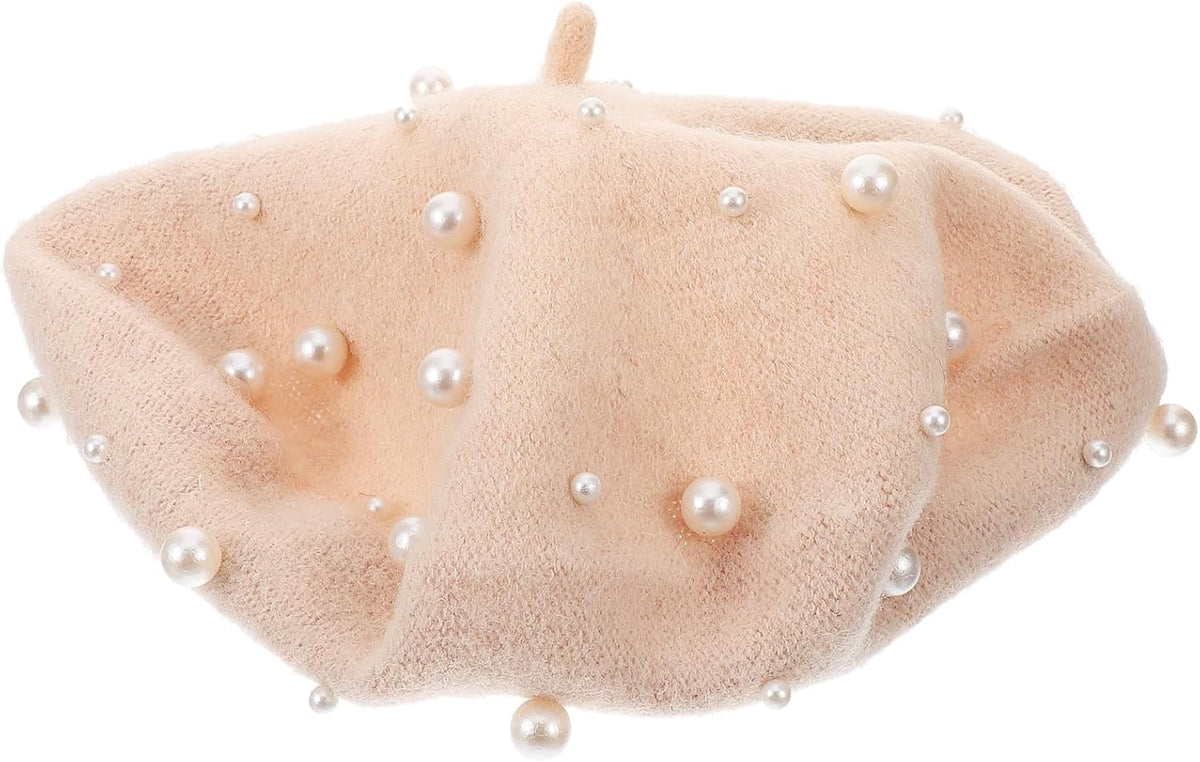 Beige Cashmere Wool Beret N948