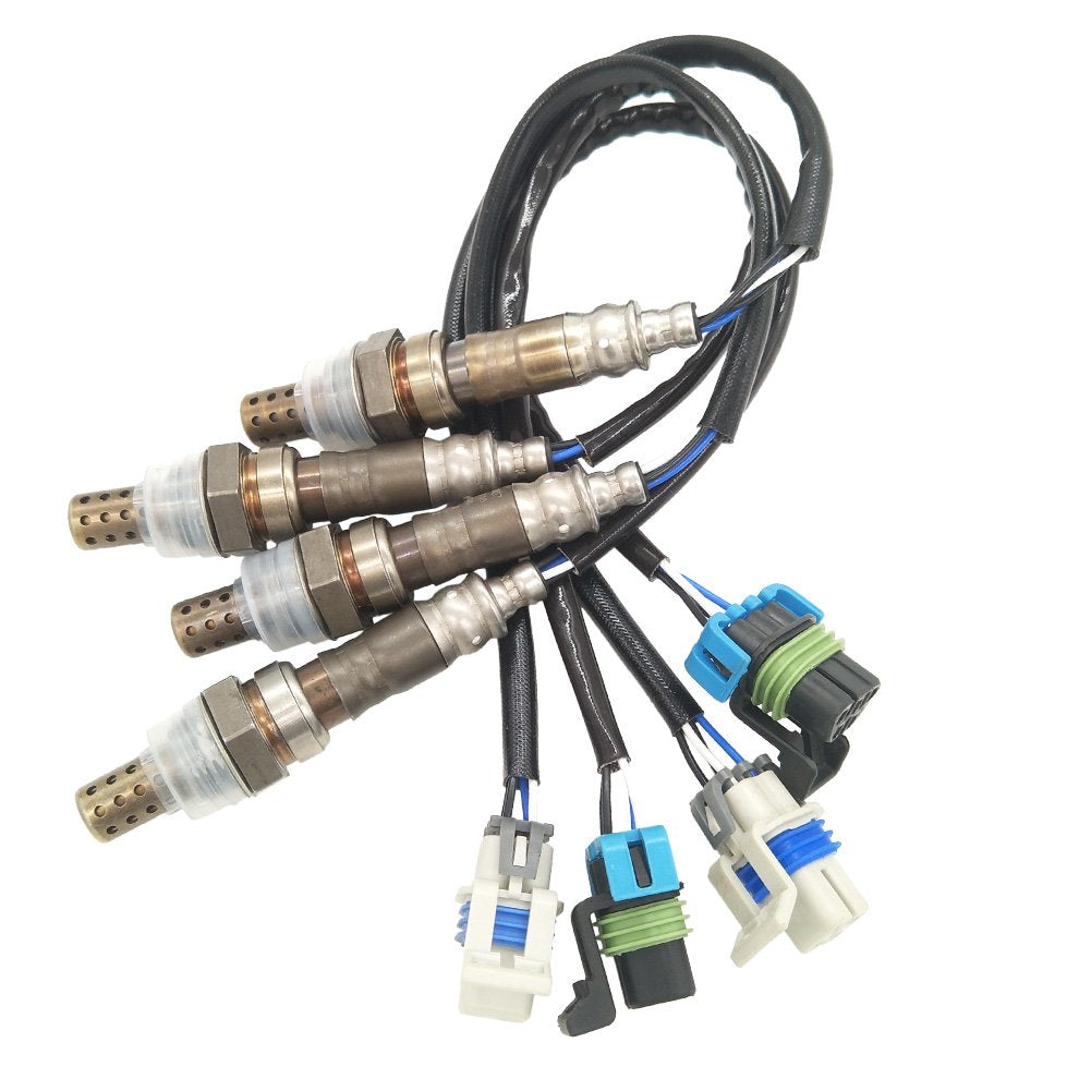 4pcs Heated Oxygen Sensor Replacement for Escalade Silverado 1500 2500 Yukon Sierra 1500 2500 3500 H2 6.0L 2003-2006 Pack of 2 G833548