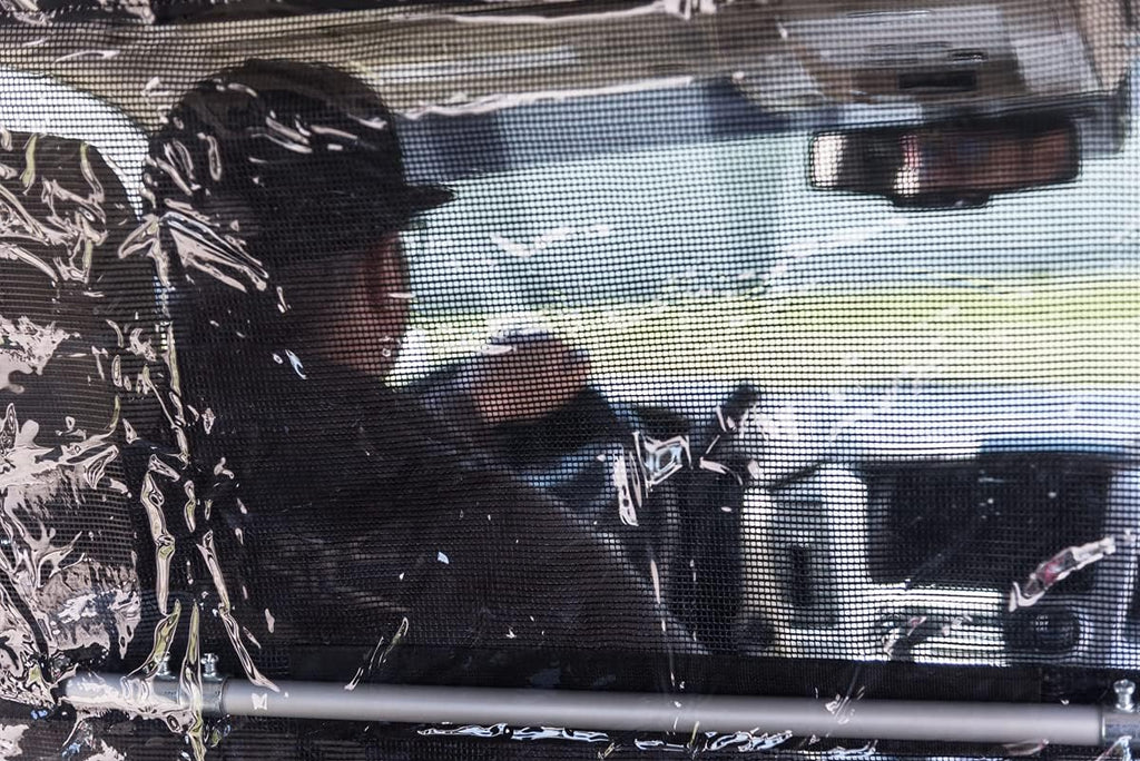 Black Clear Small Car Divider F411