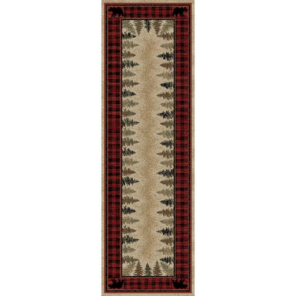 Red Rectangle Area Rug X13994