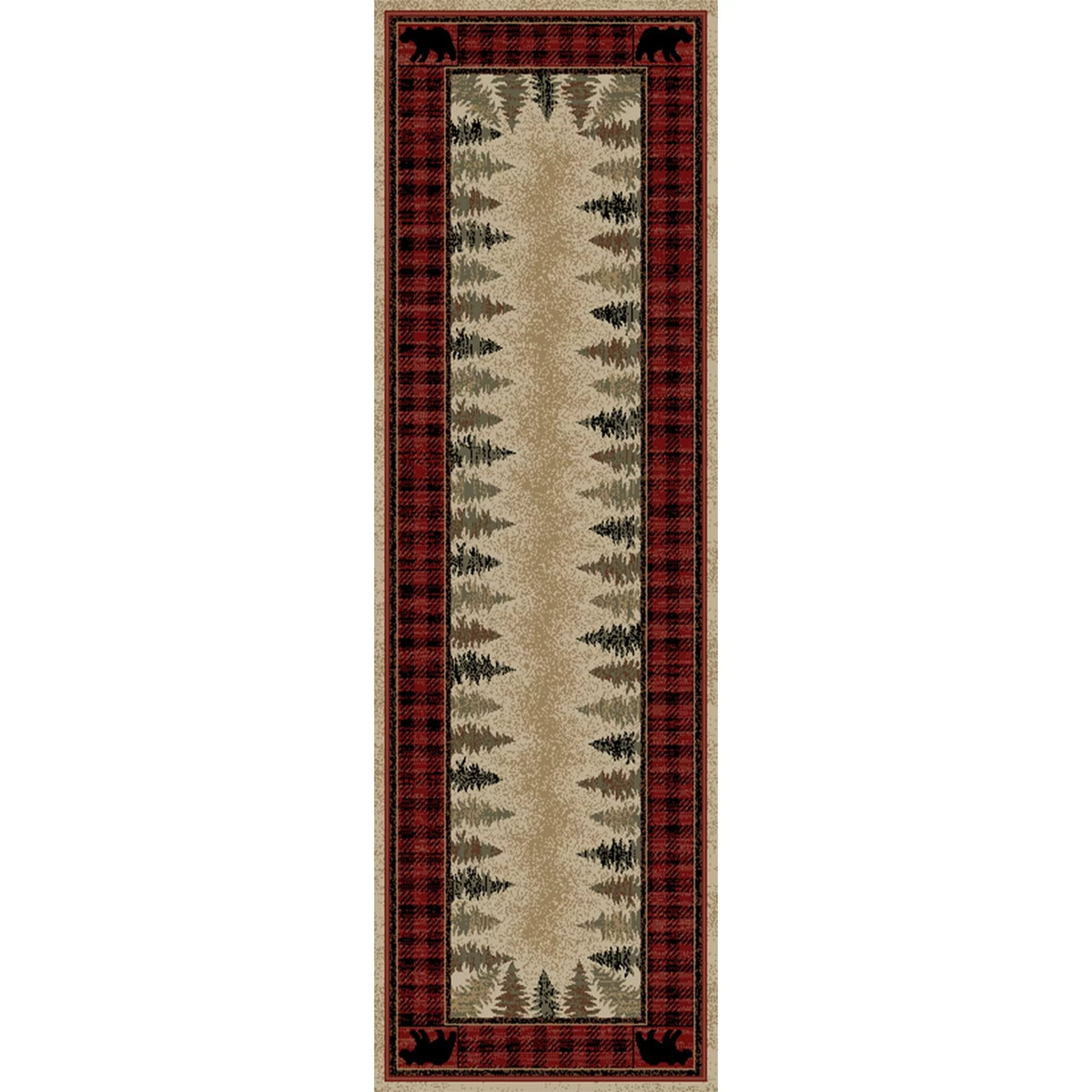 Red Rectangle Area Rug X13994