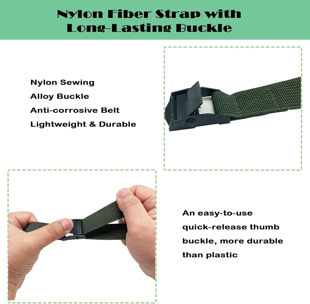 4 Pack Nylon Trail Camera Straps with Alloy Buckle L587676