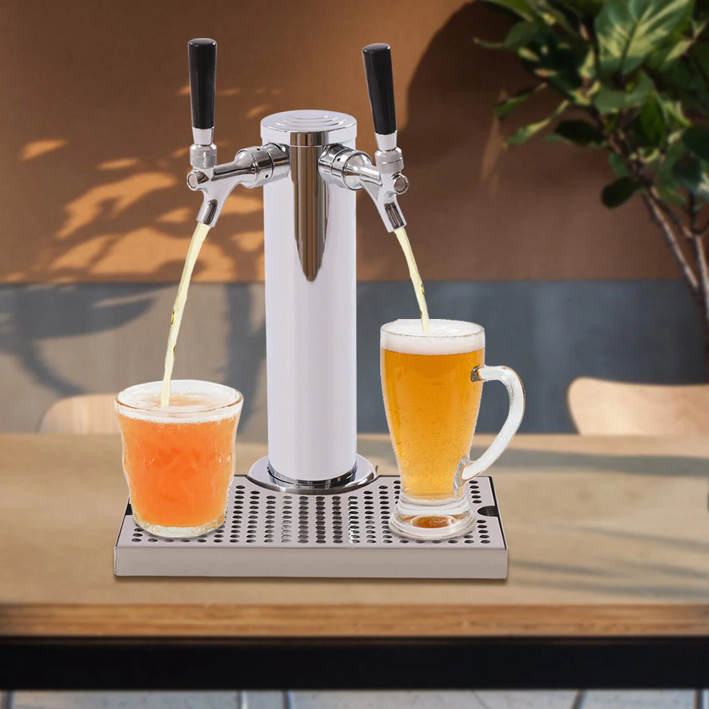 Stainless Steel Beer Tower Kit with Dual Gauge Regulator W55262