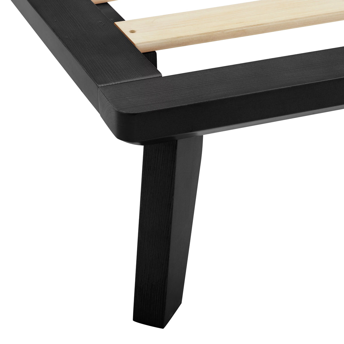 Black 8.5 Inch Wood Platform Bed with Storage C488