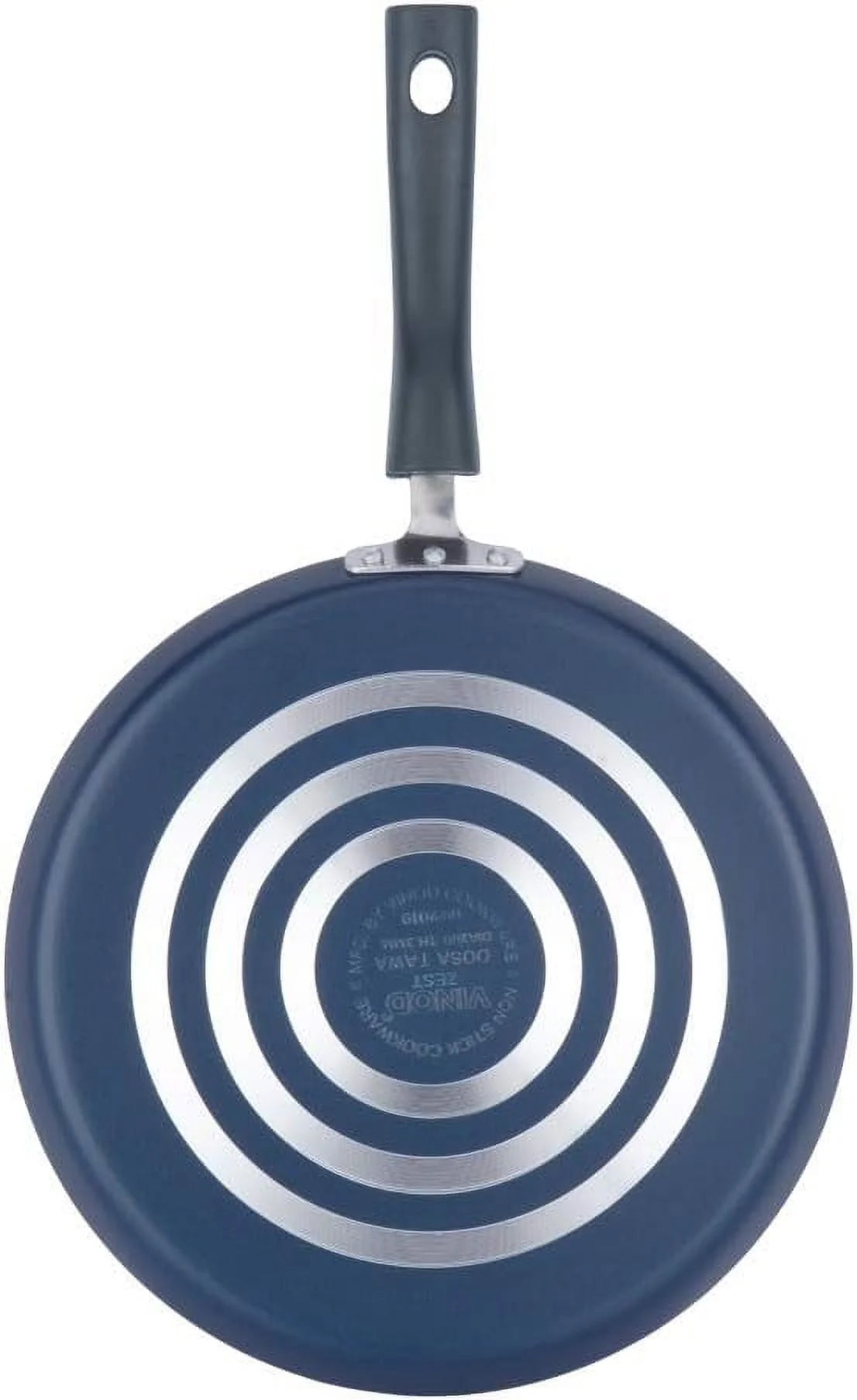 Non-Stick Flat Dosa Tawa/Griddle, 10", Black/Blue W41982