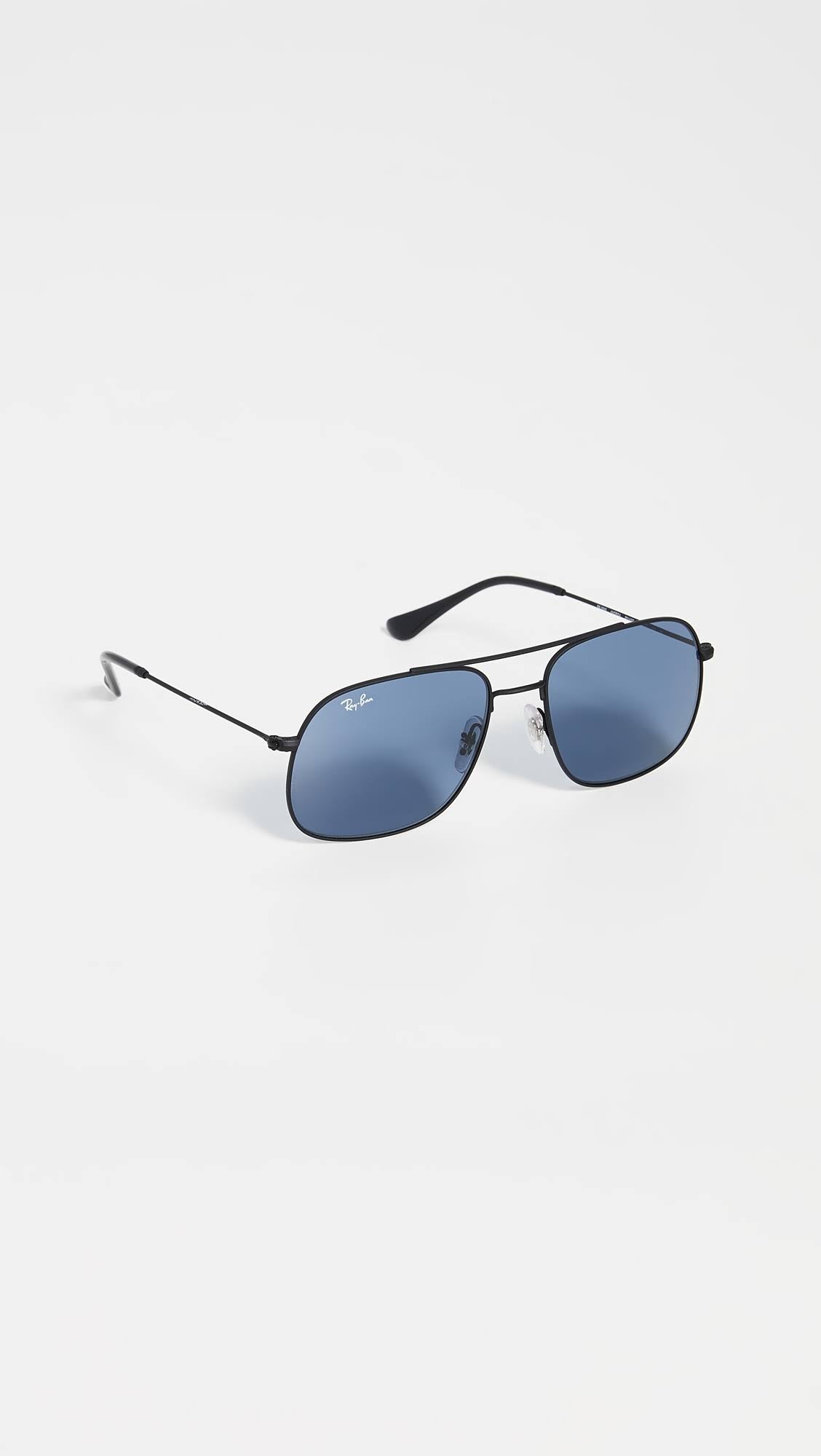 Rubber Black Dark Blue Sunglasses U30443