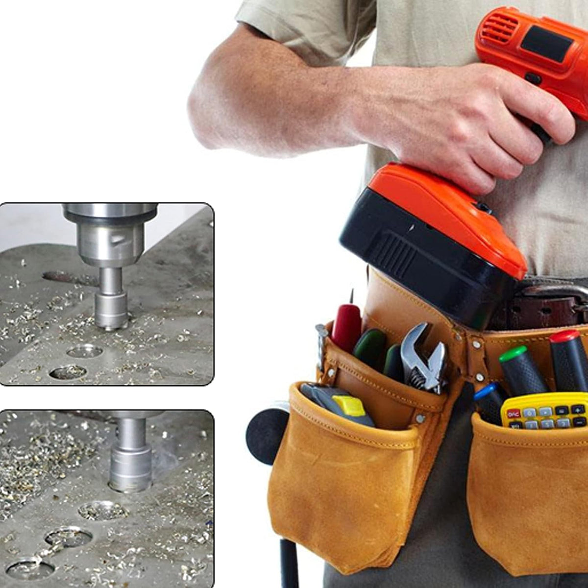 10Pcs Tungsten Carbide Tipped Hole Saw Set D317