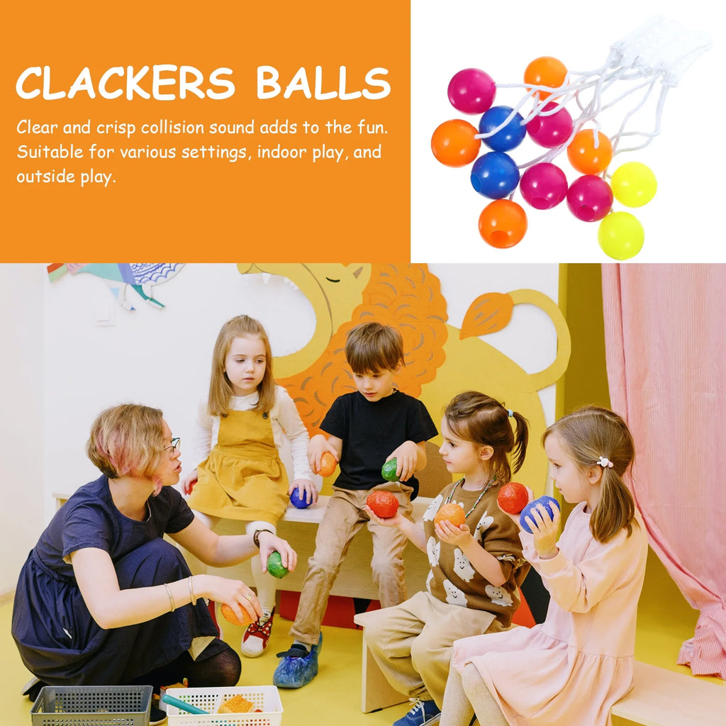 6 Pcs Plastic Bumper Ball Playset O224