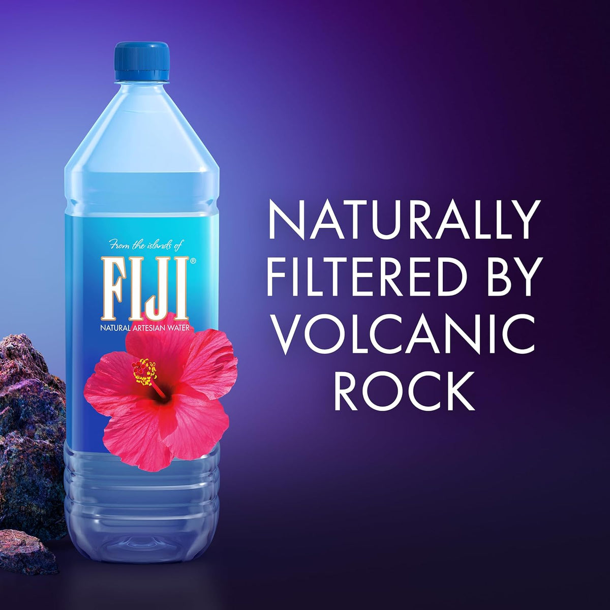 Natural Artesian Bottled Water 1.5 Liters / 50.7 Fl Ounce (Pack of 12) B399150