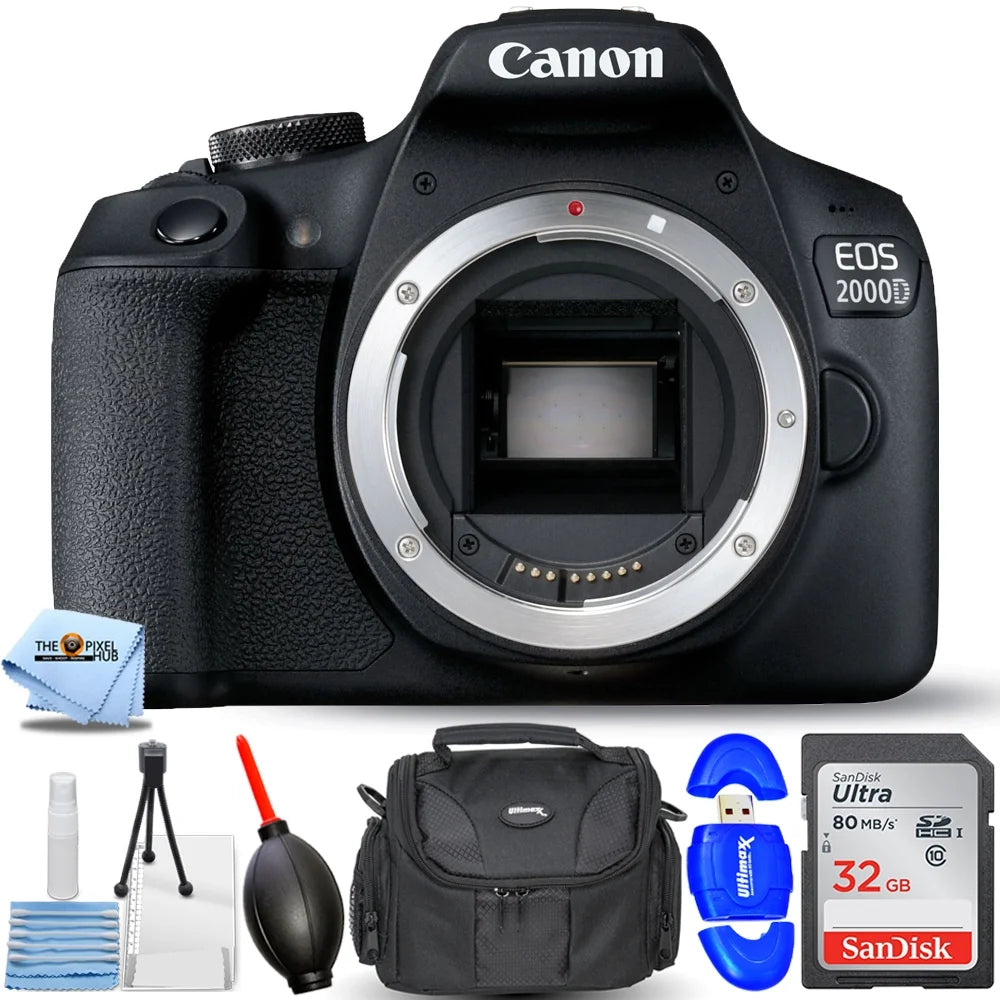 DSLR Camera with 32GB SD Card, Reader, Gadget Bag and Cleaning Kit I1901