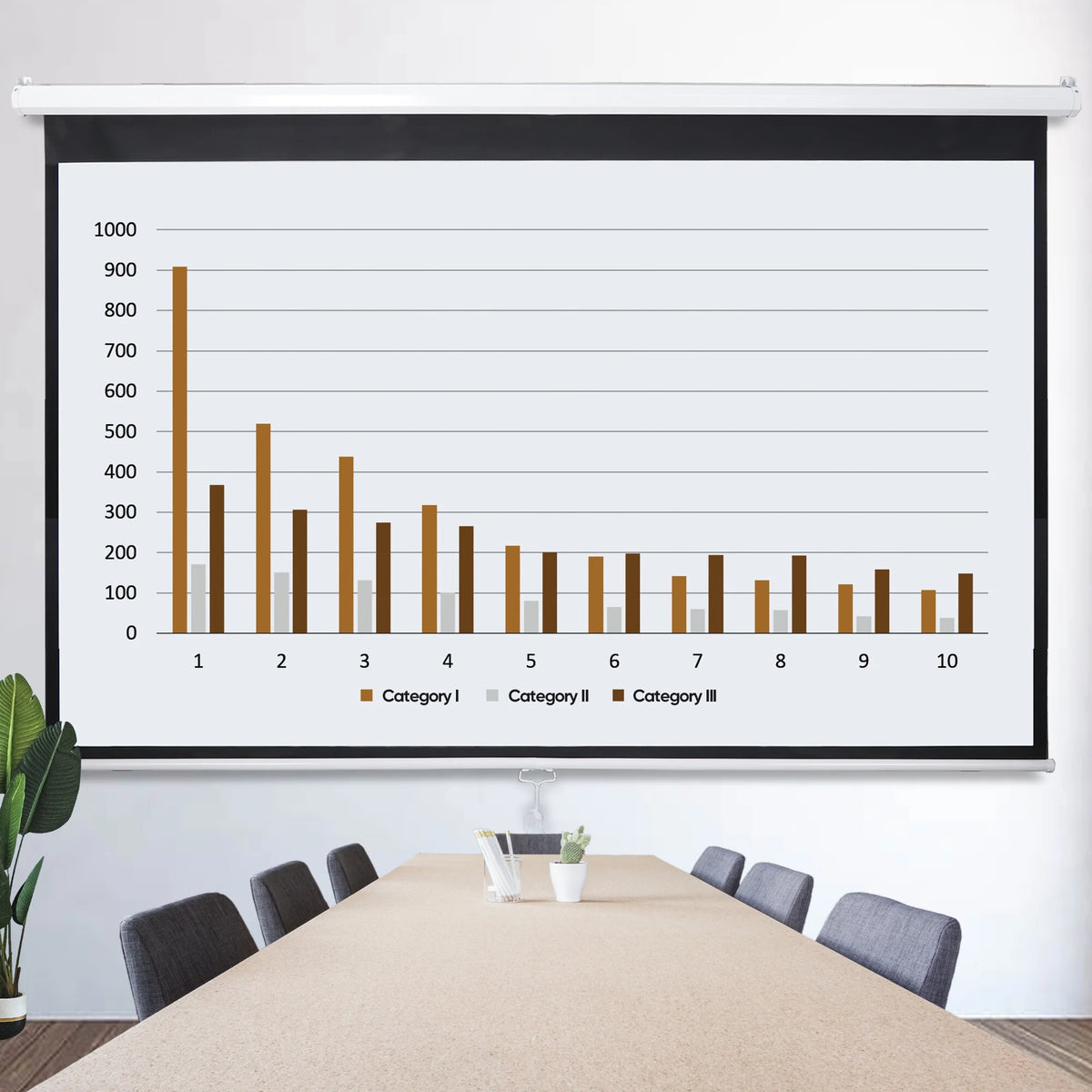 80" Diagonal 16:9 Projector Screen I954