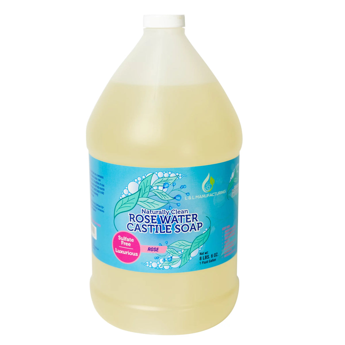 Rosewater Castile Liquid Soap 1 gallon Y71155