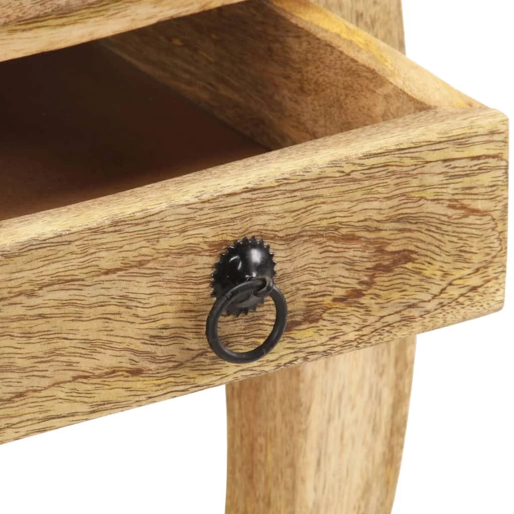 Solid Mango Wood Bed Cabinet V14663