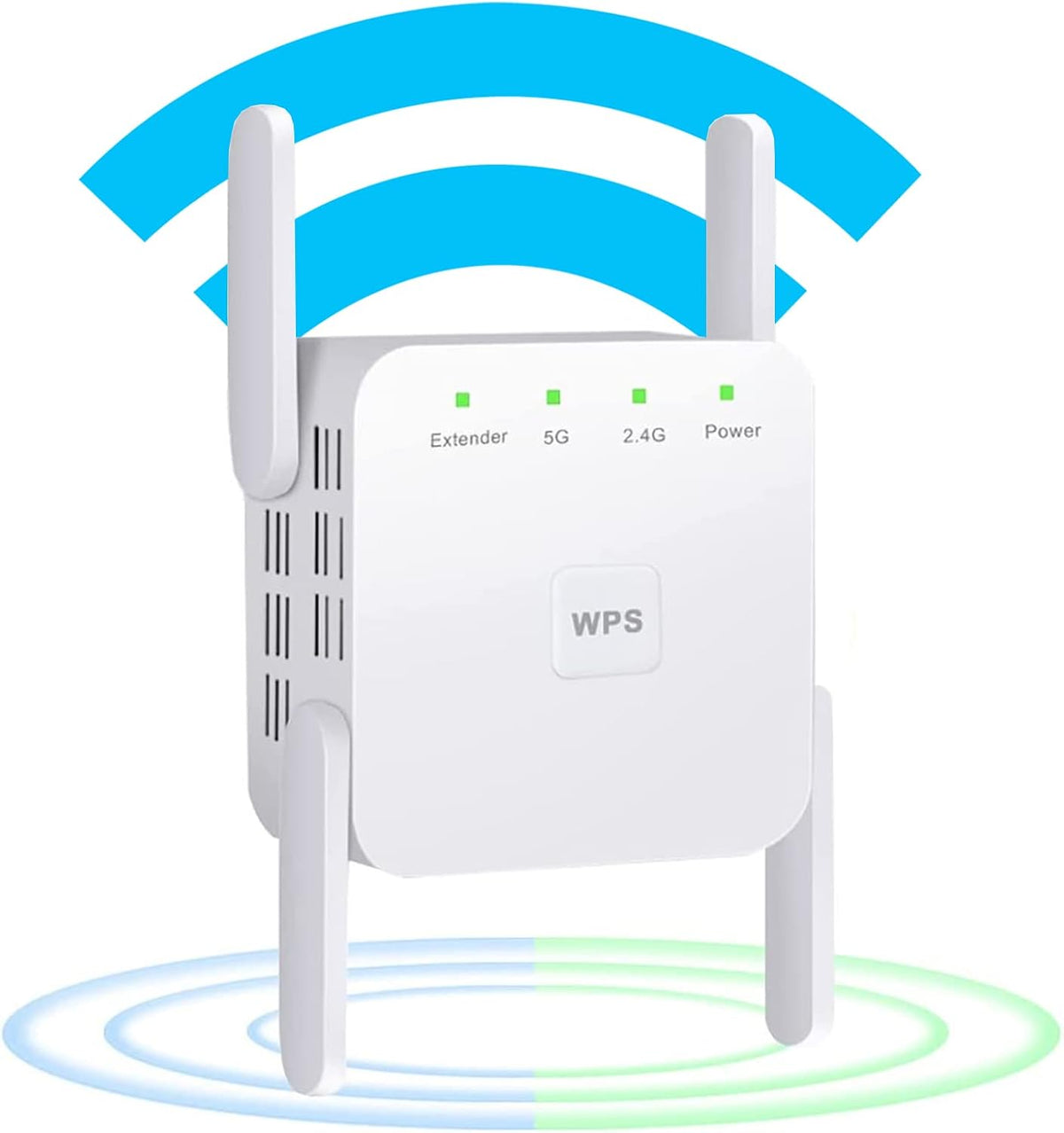 WiFi Extender Signal Booster, 1200Mbps, 2.4 & 5G, Ethernet Port, Pack of 2 C78051
