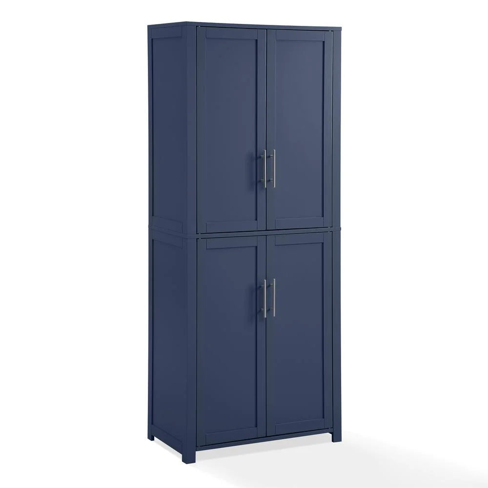 Navy Wood Kitchen Storage Pantry E792079