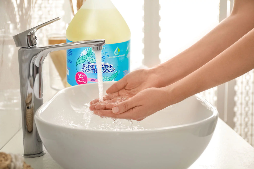 Rosewater Castile Liquid Soap 1 gallon Y71155