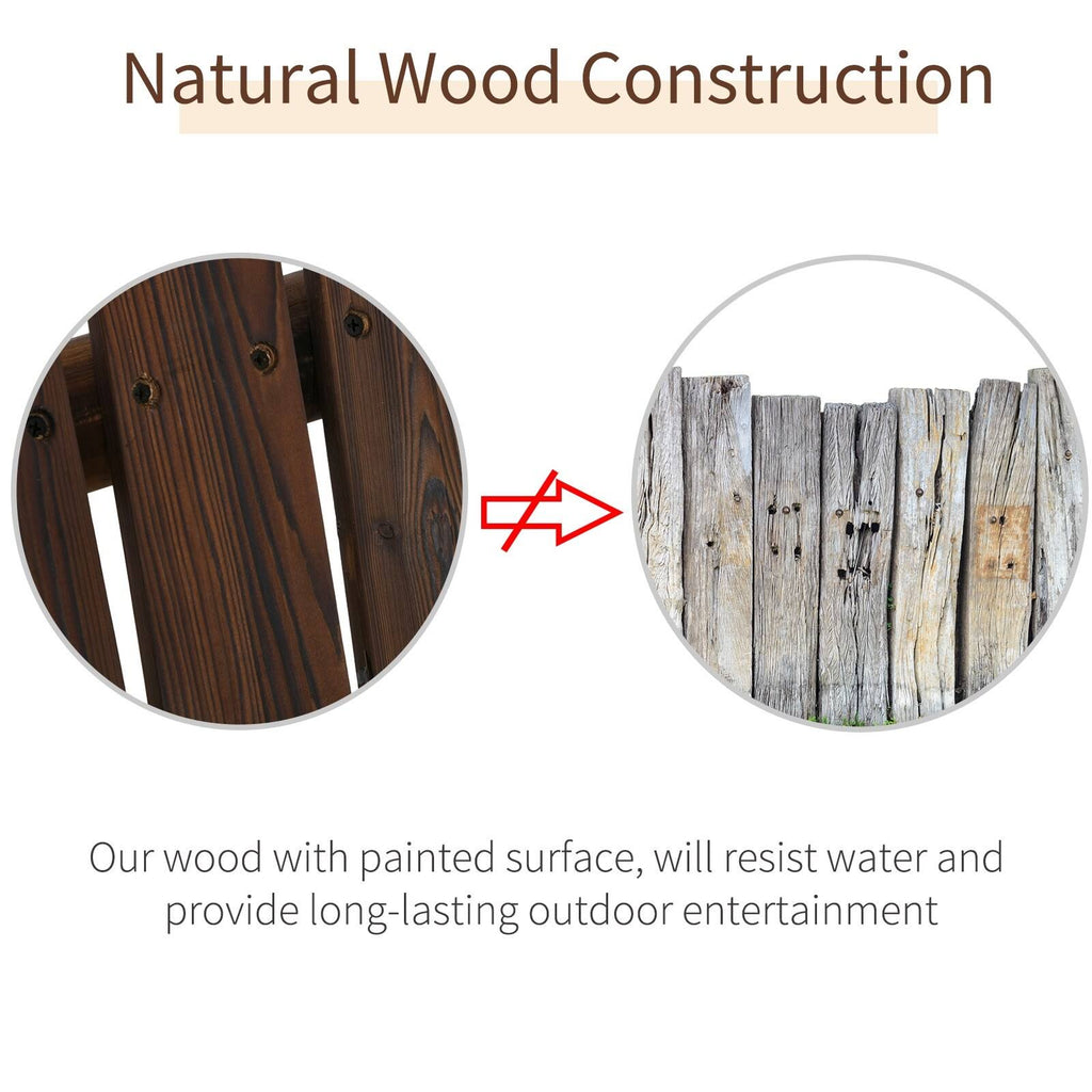 6.5 ft Outdoor Solid Wood Garden Swing P70500