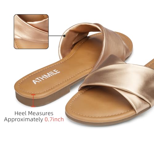 Women's Dressy Summer Flat Leather Sandals Y88592