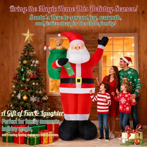 8 FT LED Inflatable Santa Claus Outdoor Decoration B36525