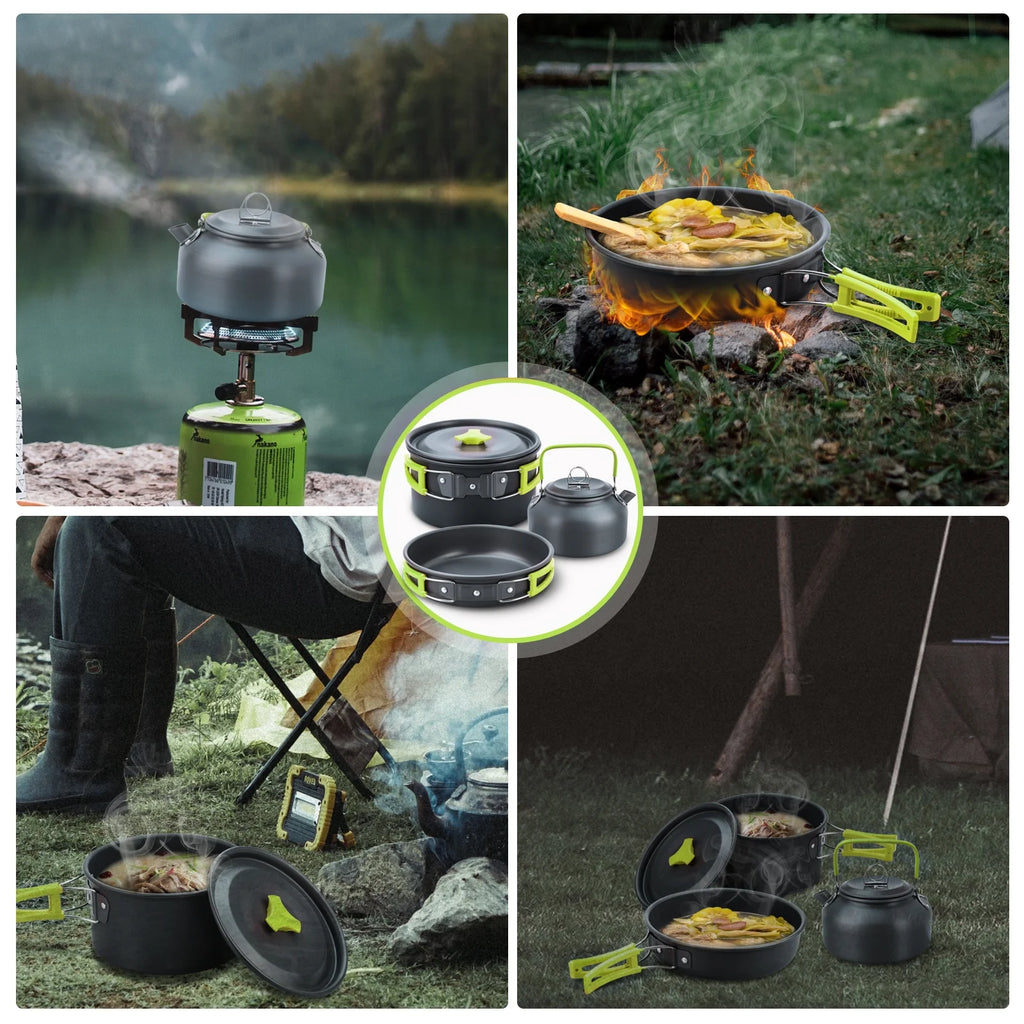 16pcs Camping Cookware Set L3773