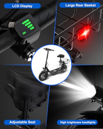 800W Peak Motor Foldable Electric Scooter with Seat T210