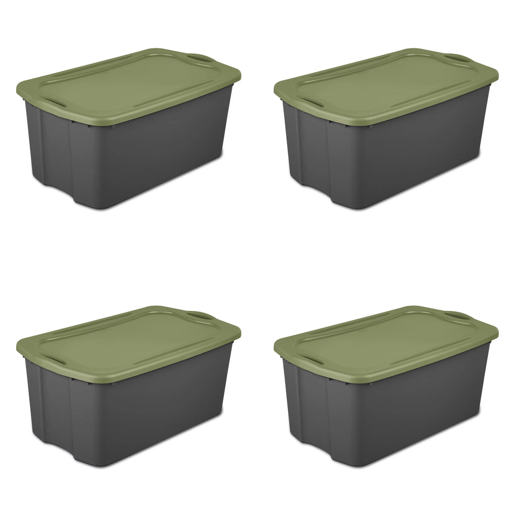 30 Gal. Plastic Storage Bin Set of 4 B8690