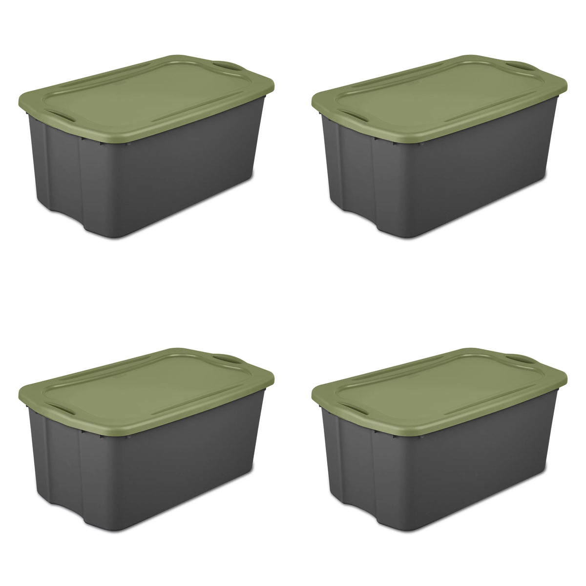 30 Gal. Plastic Storage Bin Set of 4 B8690