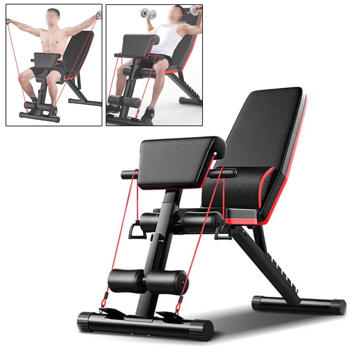 Adjustable Weight Bench with Adjustable Backrest O9389