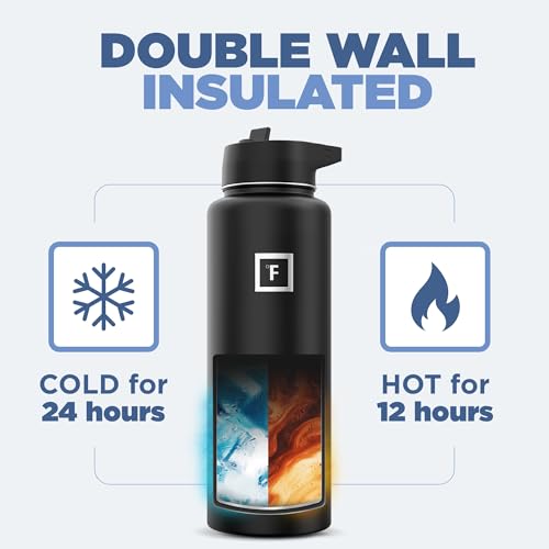 Stainless Steel Double Walled Vacuum Insulated Water Bottle 40 oz L2706