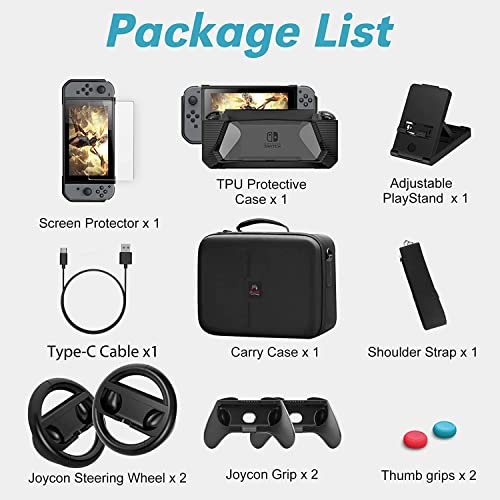 12 in 1 Switch Accessories Bundle Black S643943
