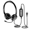 USB Computer Headset with Microphone Noise Cancelling Q5256