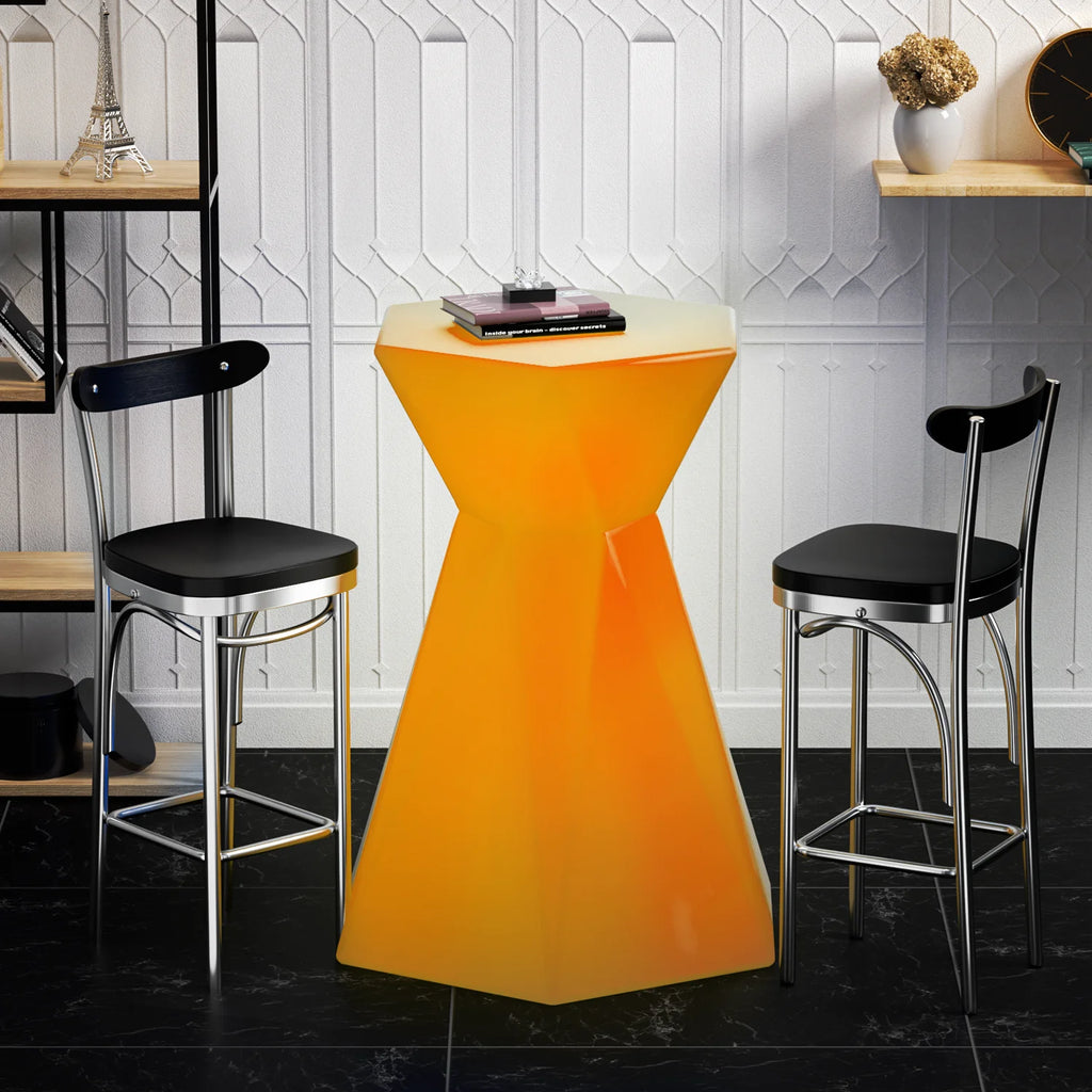 Hexagonal LED Light Up Bar Table with Remote Control P774054