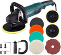 Rotary Car Polisher with 6” and 7“ Backing Plate, 4 Foam Pads M299