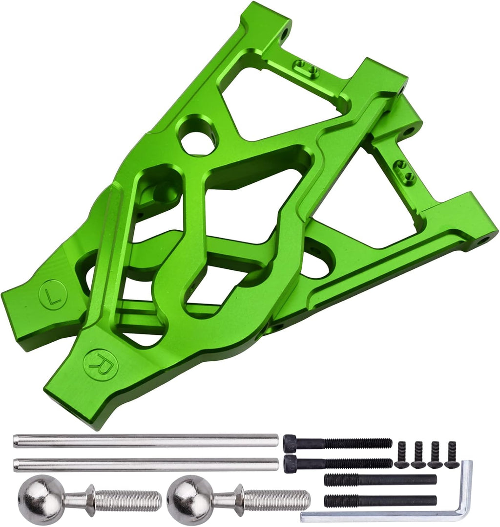 Aluminum Front Lower Suspension Arms for 1/5 Scale RC Truck (Green) Pack of 2 L767796