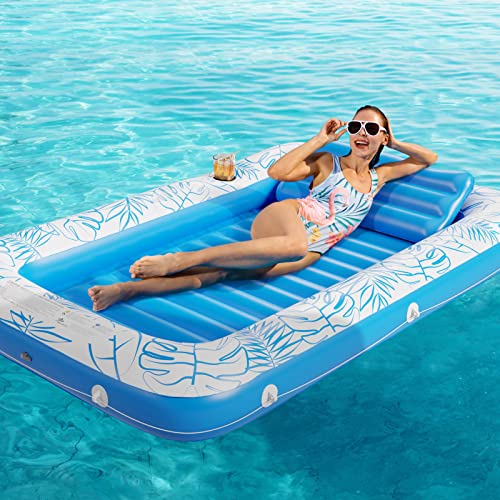 4 in 1 Inflatable Tanning Pool Lounger Float G45612