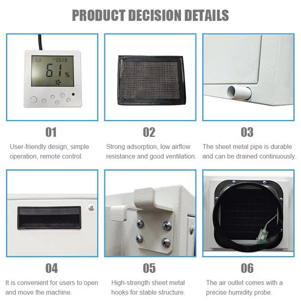 Ceiling Household Basement Dehumidifier 2200W M670826