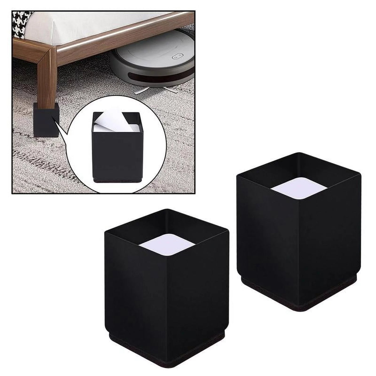 Black Square Chair Riser T5471