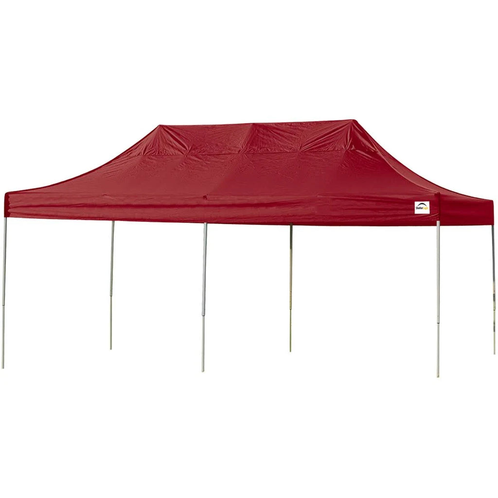 Red 10' x 20' Straight Leg Pop-Up Canopy L2396