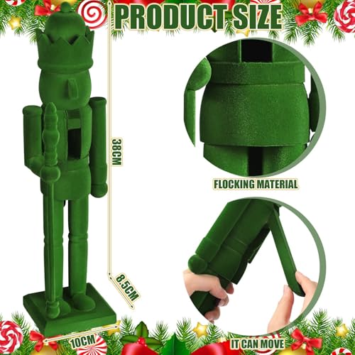 Flocked Christmas Nutcracker Figure I795897