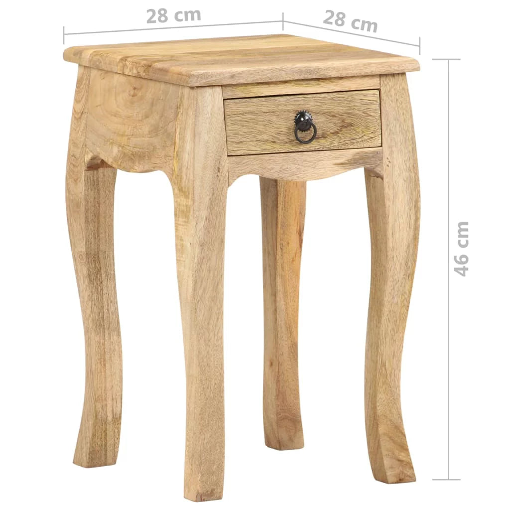Solid Mango Wood Bed Cabinet V14663