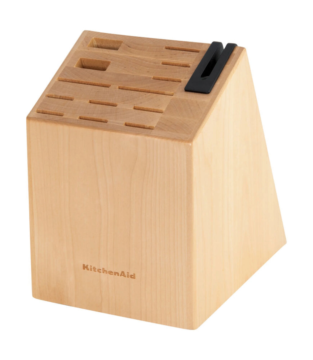 14-piece Forged Knife Block Set with Built-In Sharpener O65119