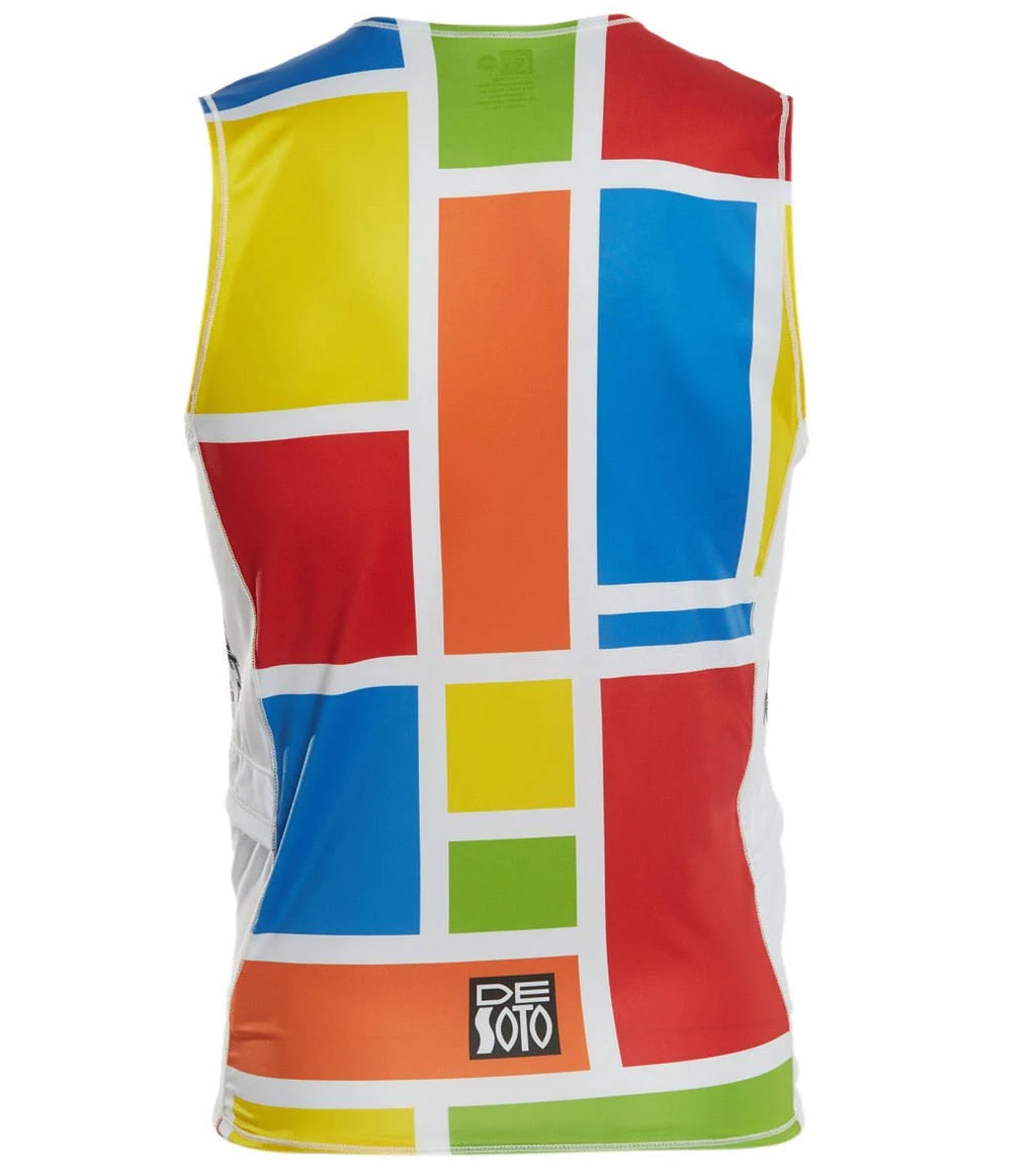 South Beach Mondrian Half Zip Tri Top V6140