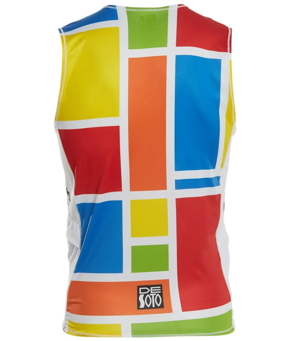 South Beach Mondrian Half Zip Tri Top V6140